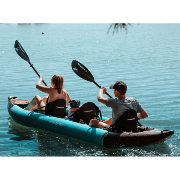 Kayak Koloa 400 Aqua Design. Canoa a tre posti per mare, lago e fiume